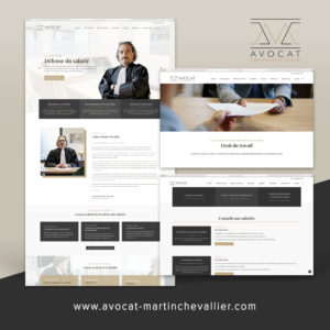Conception et réalisation du site internet Christophe Martin Chevallier avocat à Bayonne graphiste logo identité visuelle